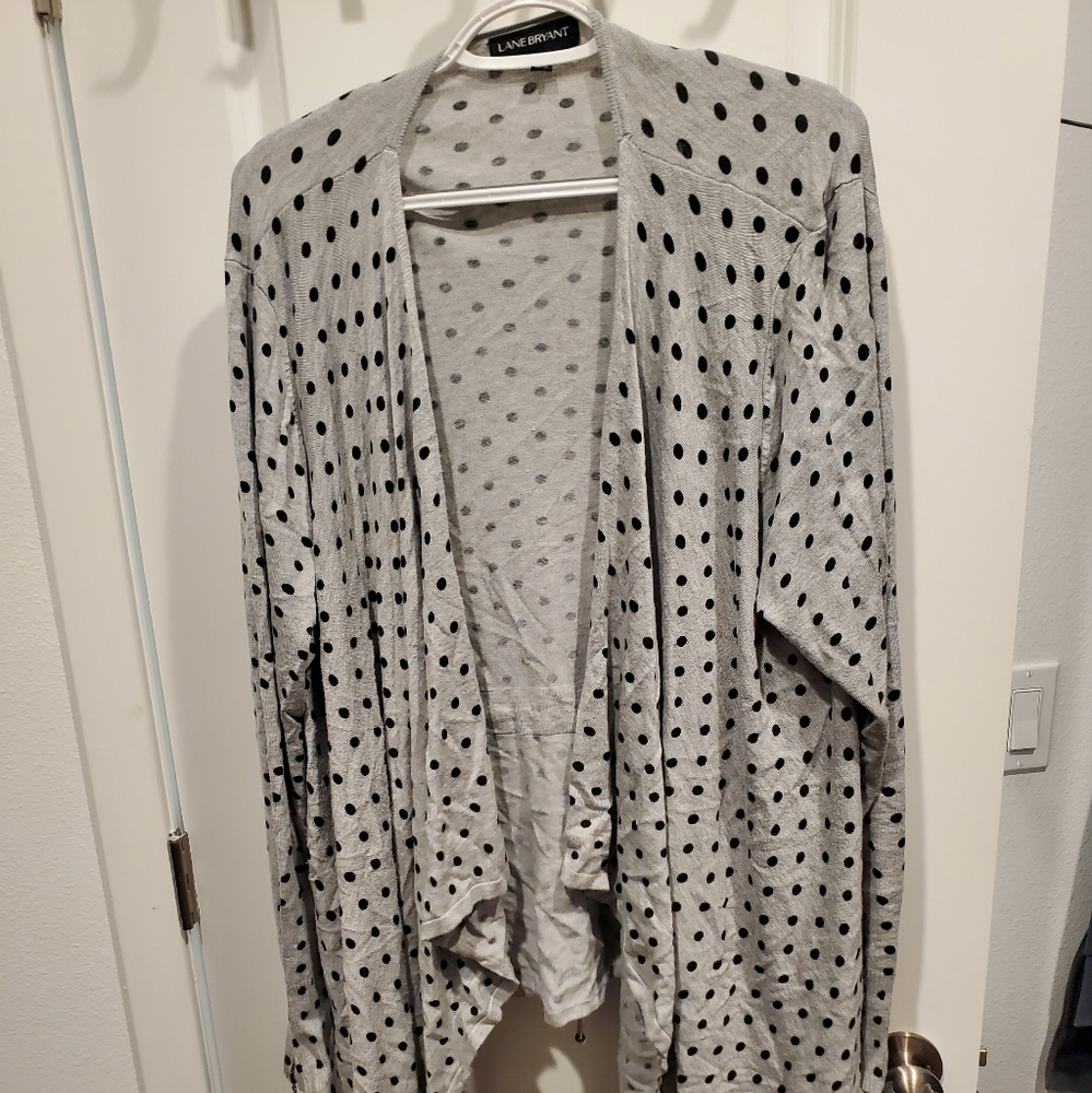 Grey and black cardigan